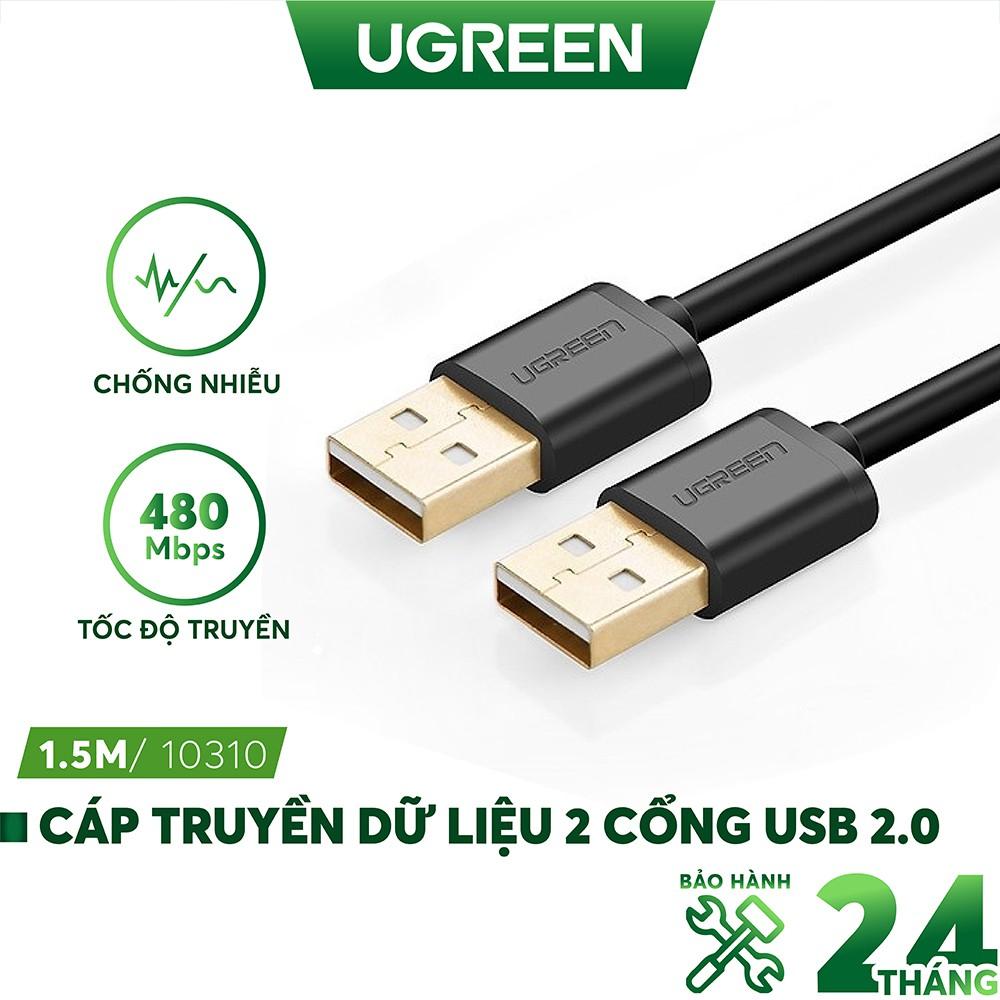 Dây USB 2.0 (đực sang đực) dài UGREEN US102