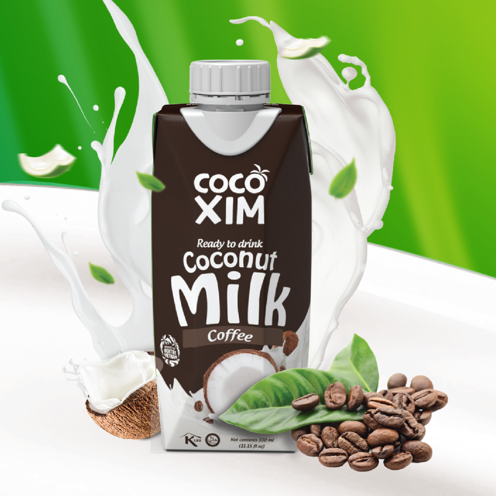 Thùng 12 hộp sữa dừa Cocoxim Cafe 330ml/hộp