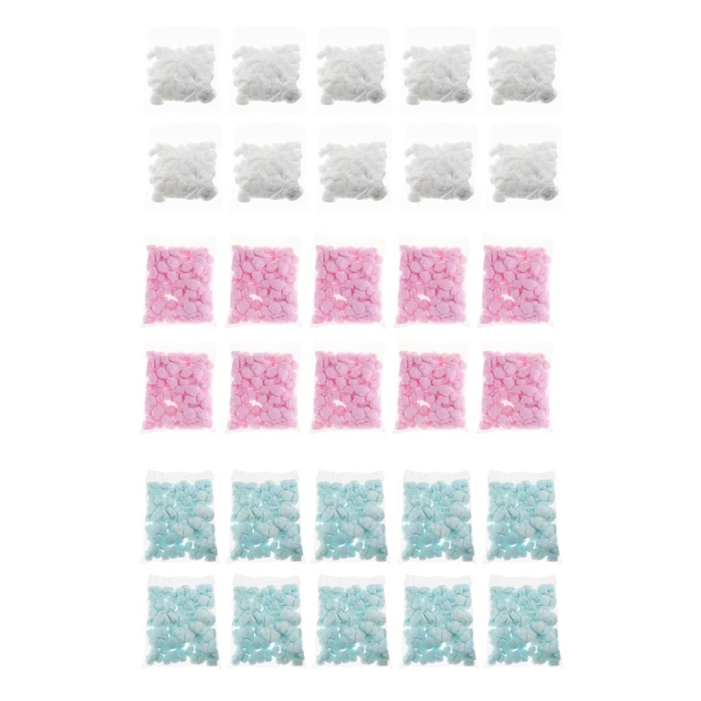 10 pack Cute Cartoon Small Cotton Balls for Hamster Guinea Pig Hamster white