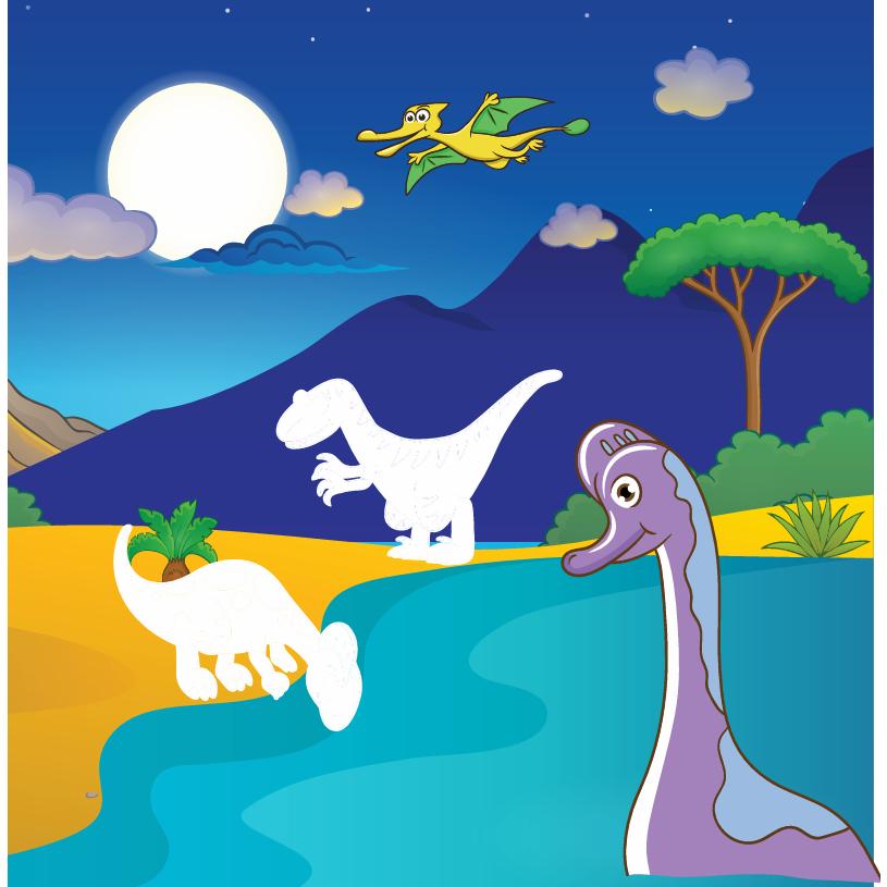 Sách - Dán Hình Phát Triển IQ-EQ-CQ - Công Viên Khủng Long - Tập 6