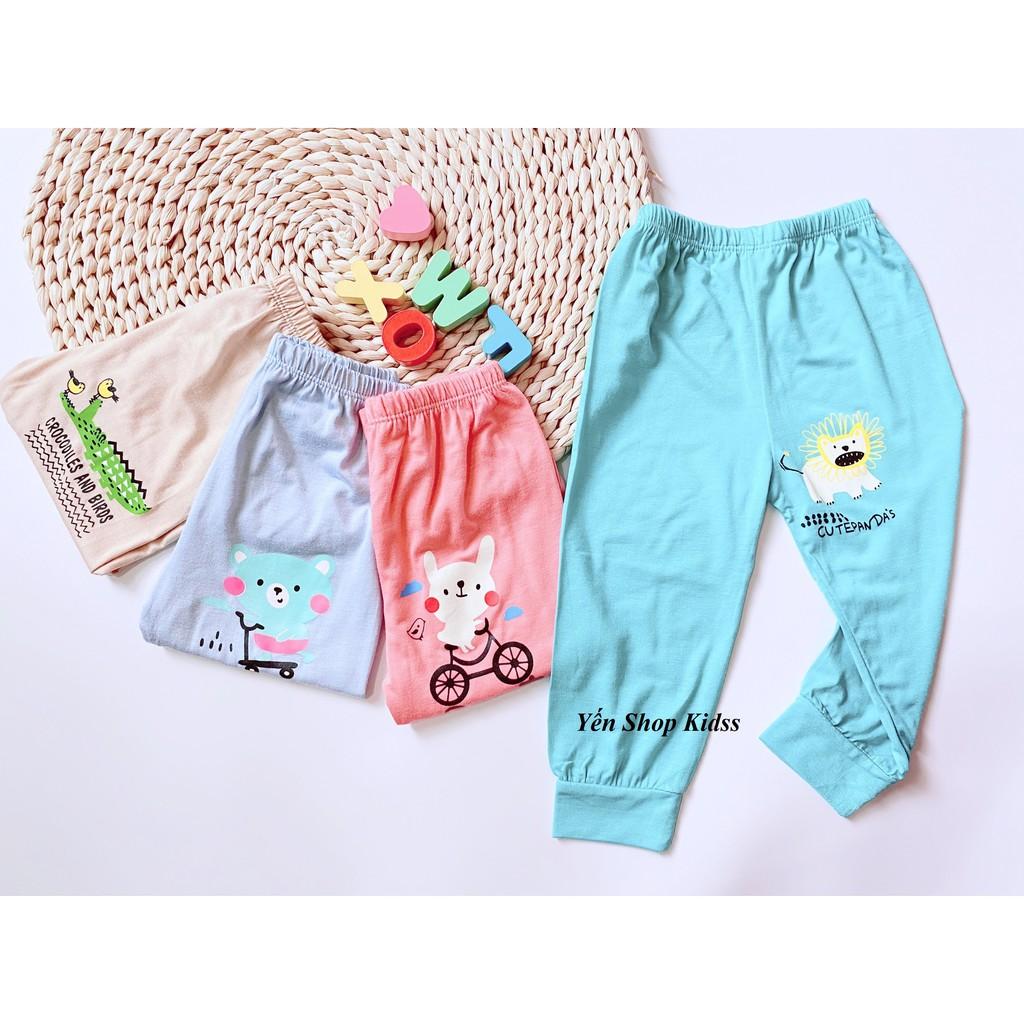 Bộ Dài Tay Minky Mom Chất Thun Lạnh Họa Tiết Thỏ Xe Đạp_Gấu Má Hồng Dễ Thương Cho Bé (Size 6_19kg)(SP001206)