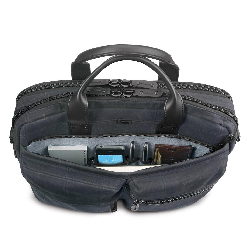 Túi xách Laptop Solo HAMISH 15.6 inch - Kích thước Ngang 38 x Cao 48 x Rộng 12 cm - Mã HLD300-51 - Màu Xanh đen - Bảo hành Chính hãng bảo hành 05 năm