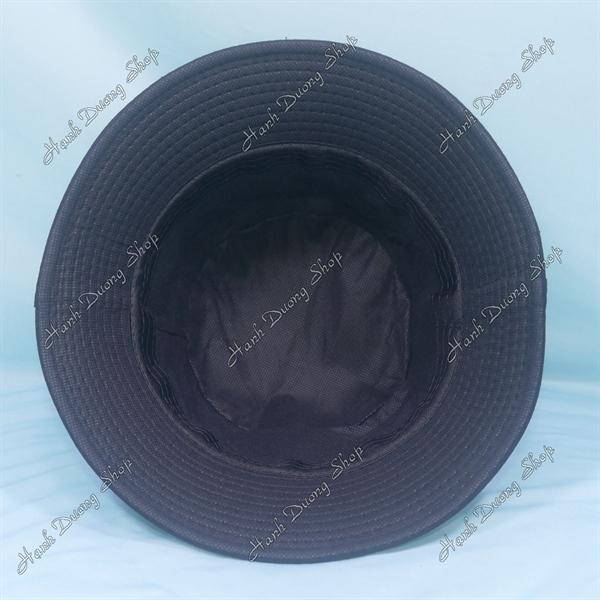 Nón tai bèo mũ bucket vành nhỏ thêu chữ Oải Cả Chưởng - Đen