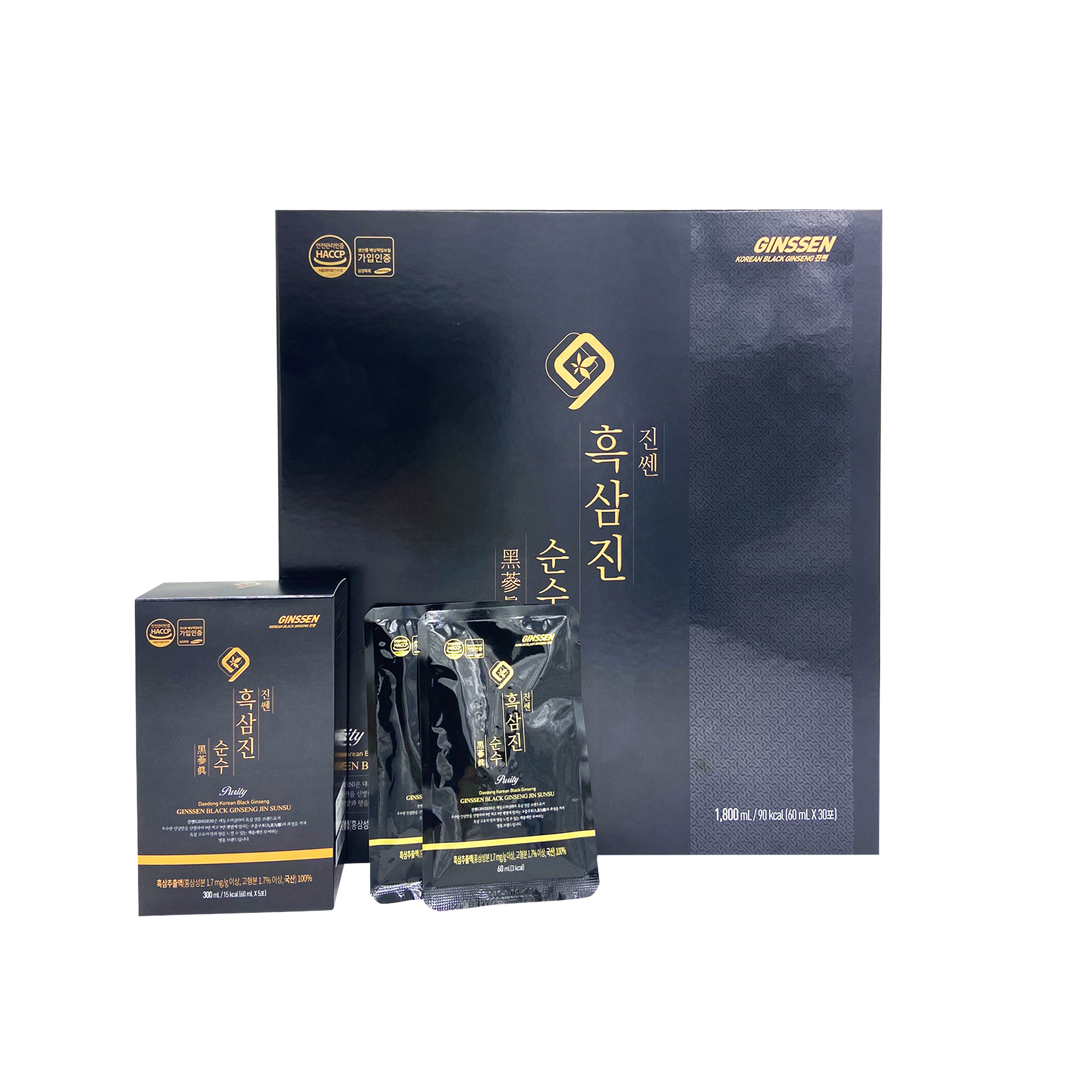 Nước Hắc Sâm Nguyên Chất Daedong 60ml x 30 gói dành cho nam giới giúp tăng cường sinh lực, ngăn ngừa bệnh tim mạch, tăng cường chức năng gan