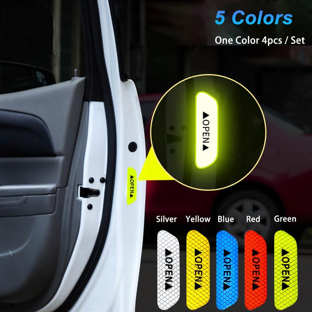 Nhãn dán ô tô 5D sợi carbon Dán ô tô và đề can tự động Dải phản quang Cảnh báo Phụ kiện tạo kiểu xe