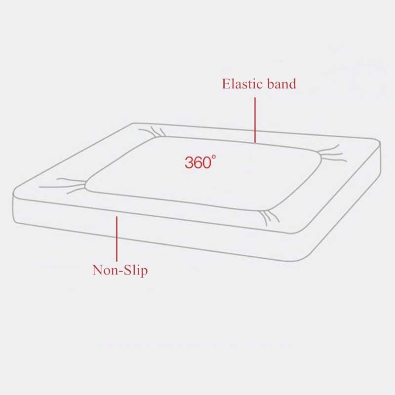 WOSTAR Mùa Đông Ấm Chắc Chắn Dép Nỉ Thun Trang Bị Tấm Bọc Nệm Siêu Mềm Mại Nữ Hoàng Vương Kích Thước Giường Và Pillowcases31