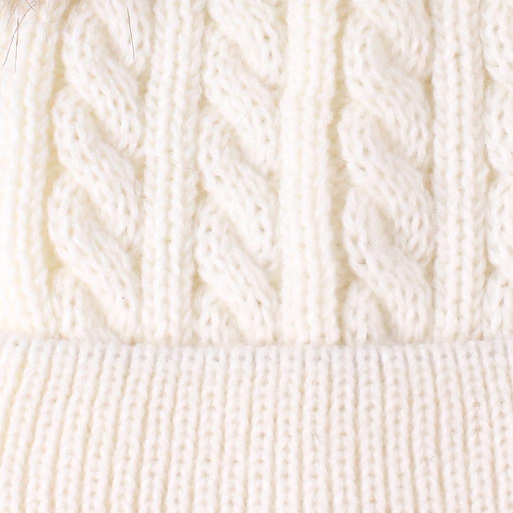 Baby Warm Knit Hat Infant Pom Pom Beanie Photography Ski Cap