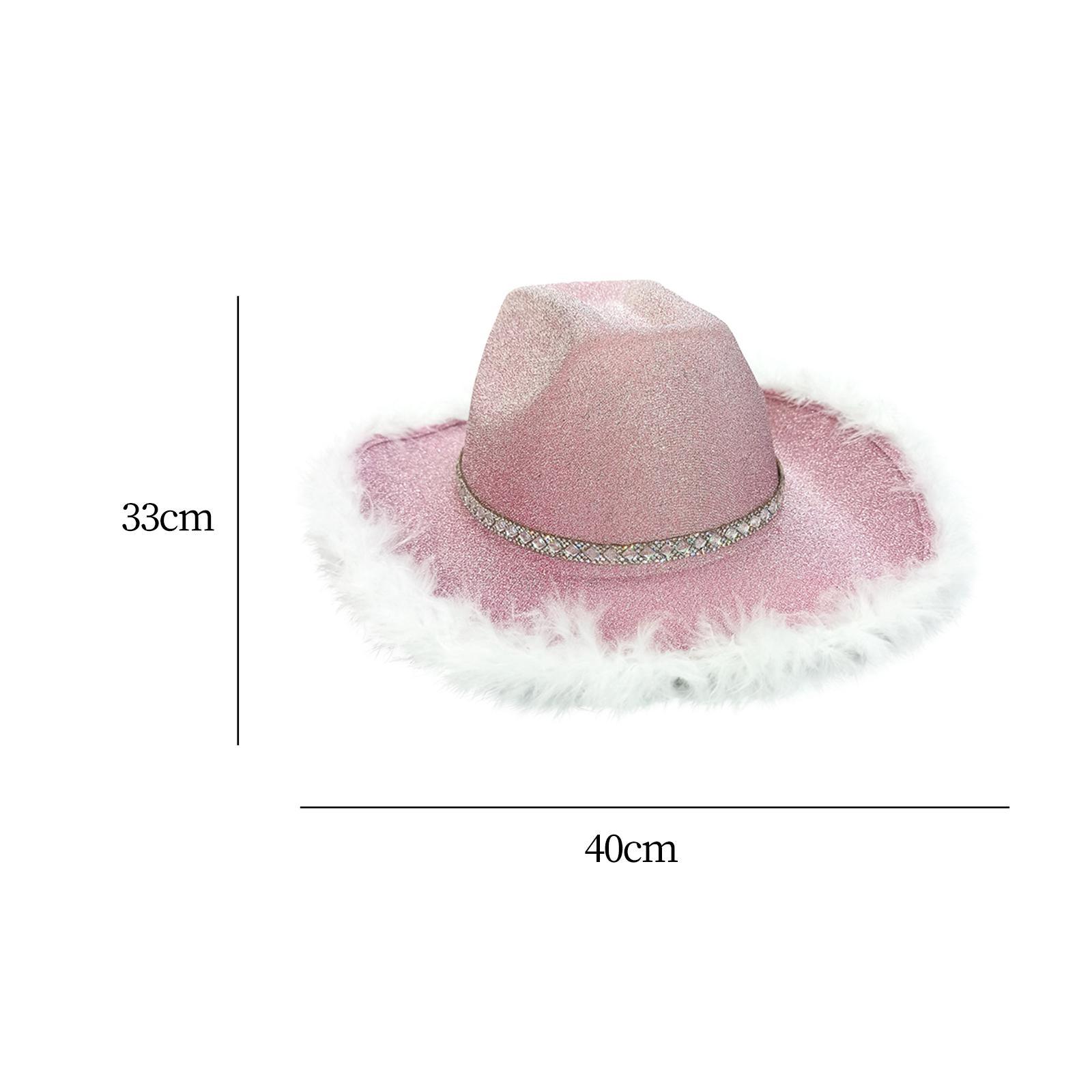 Western Style Cowgirl Hat Cowboy Hat for Rave Halloween Party Women