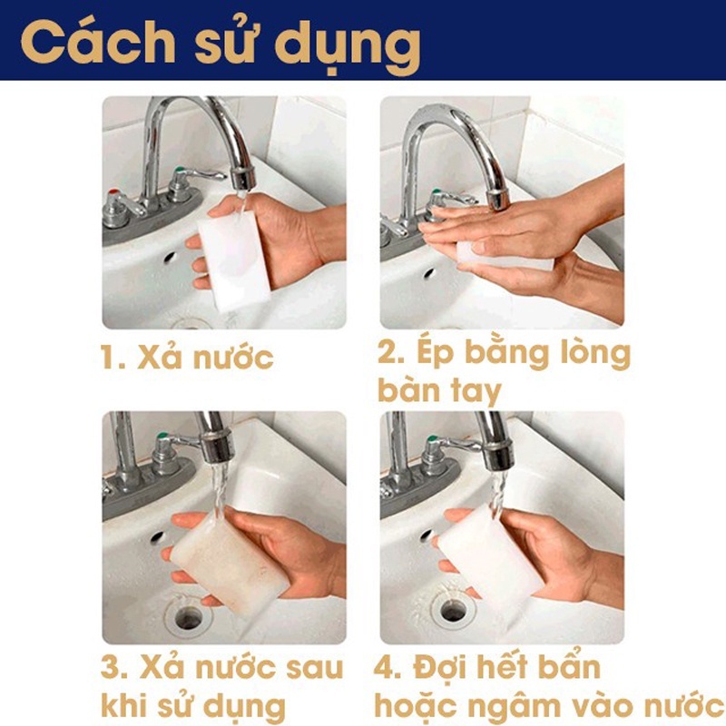 Combo 2 Miếng Bọt Biển Rửa Bát Đĩa Chén, Đa Năng Cọ Rửa Xoong Nồi Chảo Sáng Bóng, Sạch Sẽ, Tiện Dụng Nhà Bếp