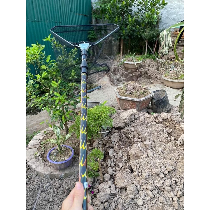 Vợt Cá Cán Hoa 2m1 Giá Rẻ Bền Đẹp