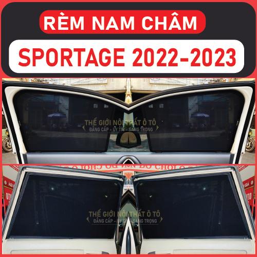 Rèm che nắng nam châm Xe Kia Sportage Bộ 4 tấm chắn nắng chuẩn form xe, nam châm hút mạnh