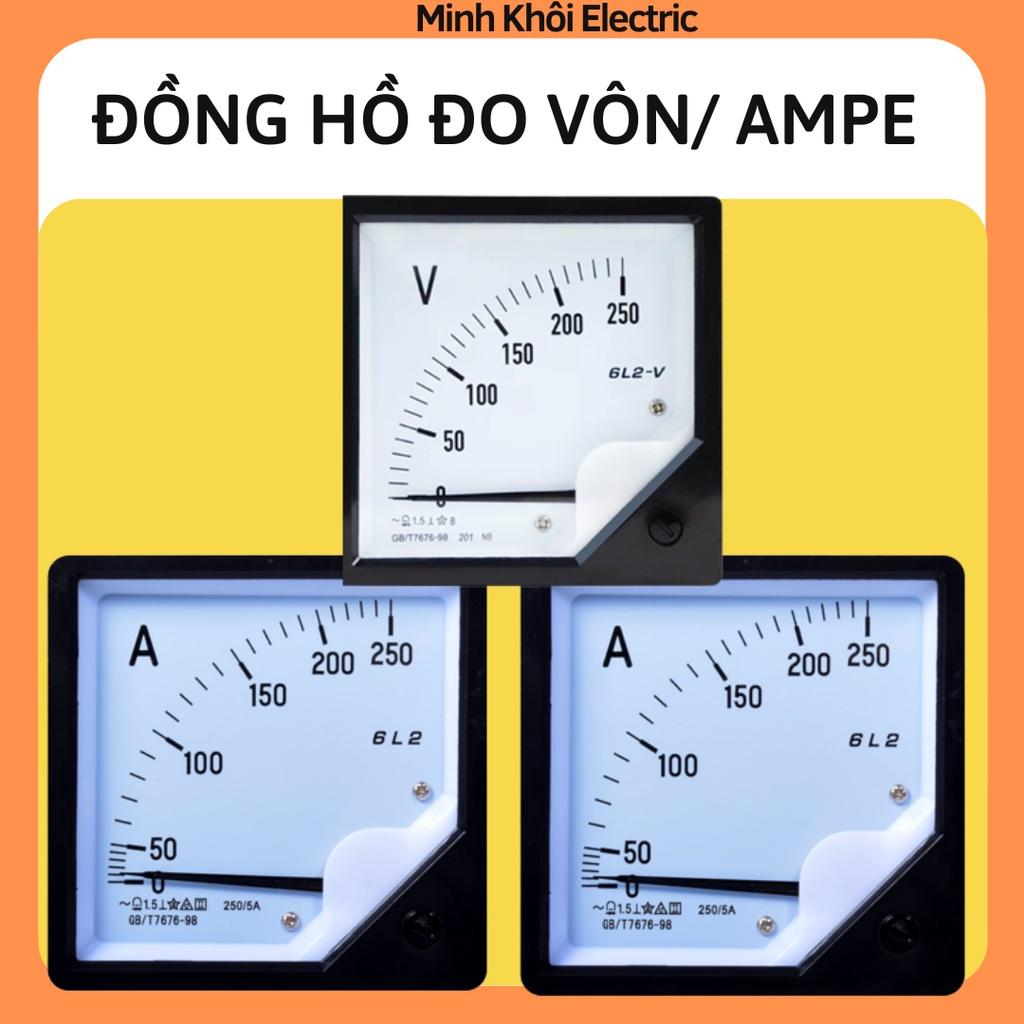 Đồng Hồ Đo Điện Áp Vôn, Dòng Điện Ampe 96x96mm, đồng hồ hiển thị vôn kế, ampe kế lắp đặt tủ điện