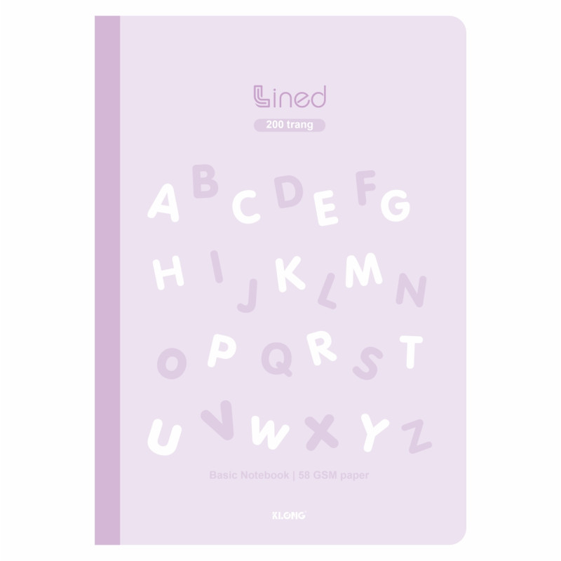 Vở kẻ ngang Lined B5 200 trang 58/92; MS: 817