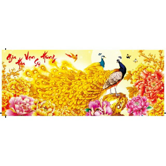 Tranh đính đá Gia hoà vạn sự hưng LV265