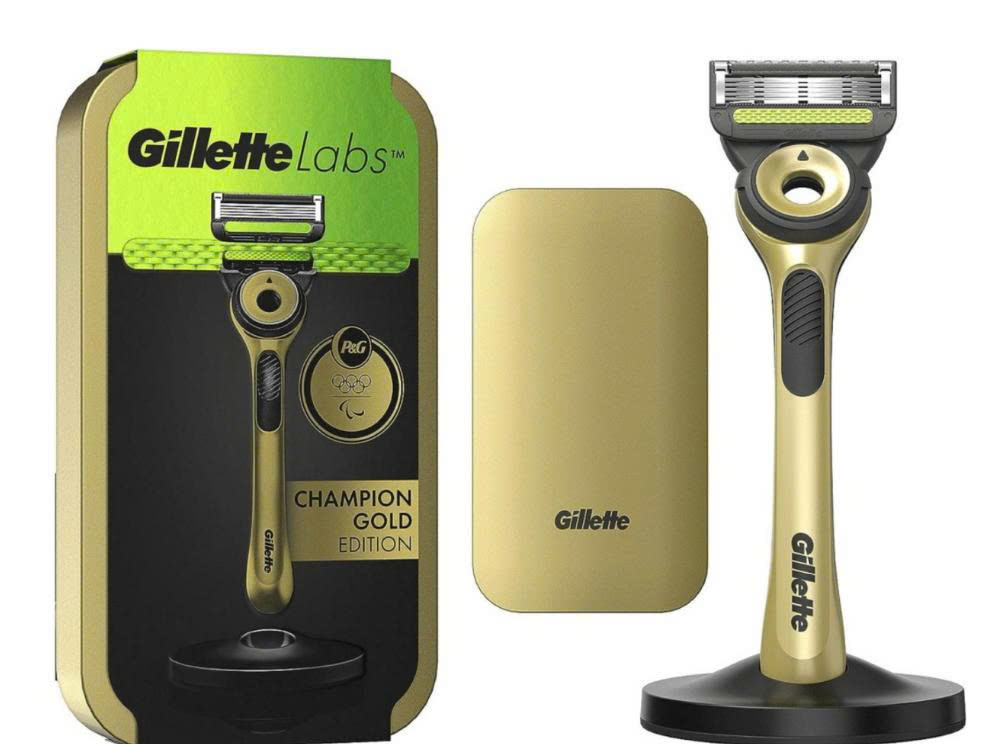 DẠO CẠO ƯỚT DÀNH CHO NAM GILLETTE LABS KÈM HỘP ĐỰNG MẦU GOLD Hàng chính hãng