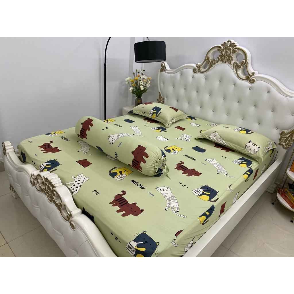 Bộ Drap Thun Hàn Quốc Mát Lạnh Cực Hot {4 MÓN} hoặc drap lẻ.