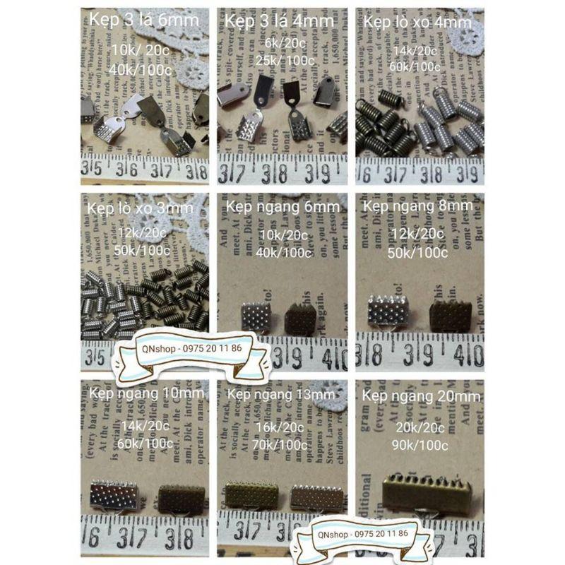 10 cái Móc càng cua 12mm, kẹp, móc... làm vòng tay, vòng cổ...