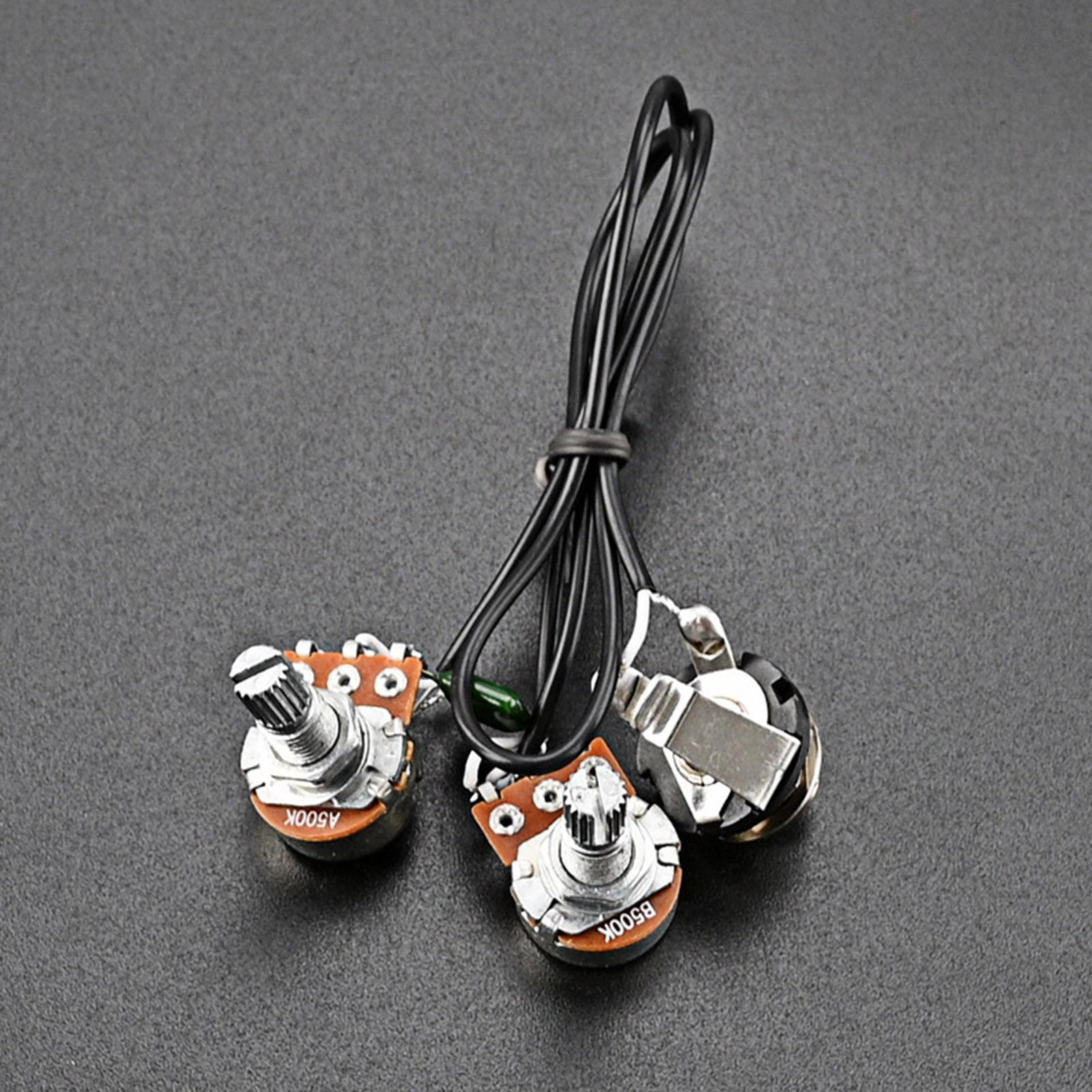 Guitar Potentiometer Guitar Wiring Harness 3 Way Toggle Switch Amp Volume for Accessory