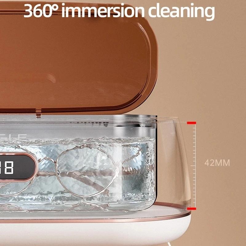 Máy Làm Sạch Trang Sức / Kính / Trang Sức Mini 400ml 48kHz Bằng Sóng Siêu Âm