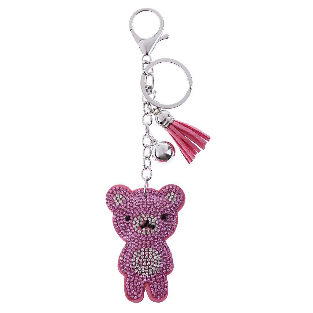 Crystal Rhinestone Charm Keychain Animal Keyring Car Key Chain Handbag Pendant