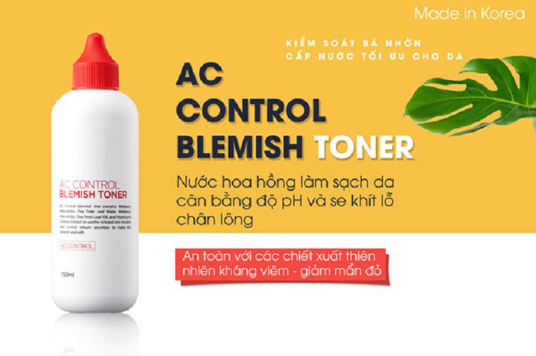 Nước hoa hồng GoodnDoc Ac Control Blemish Toner – Dành cho da mụn và da nám