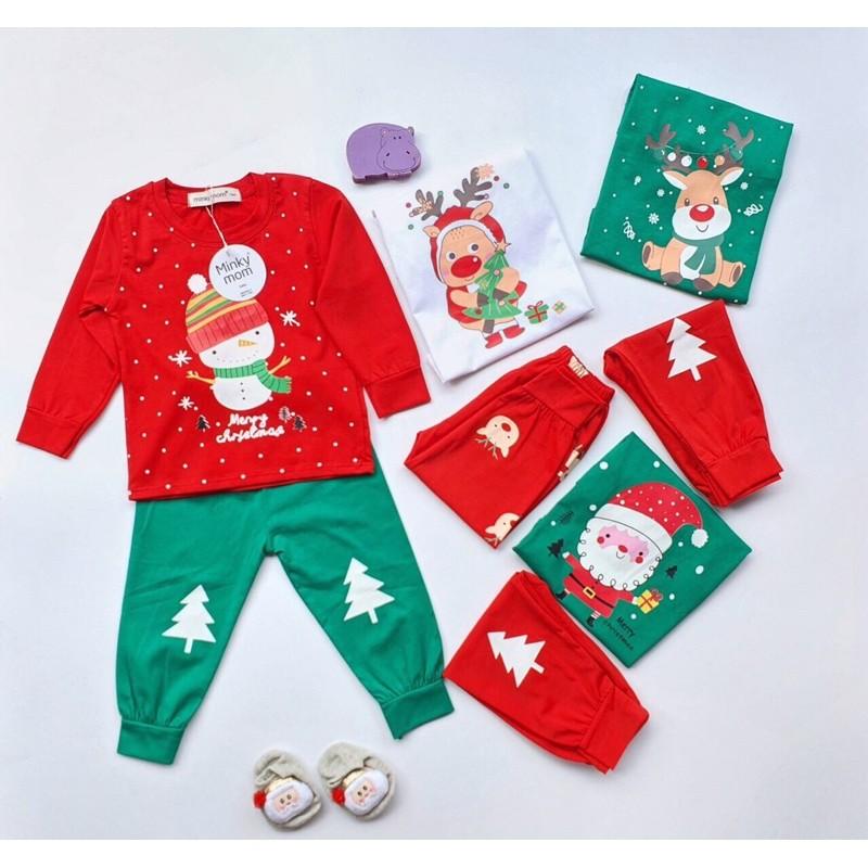 bộ cotton noel cho bé trai bé gái