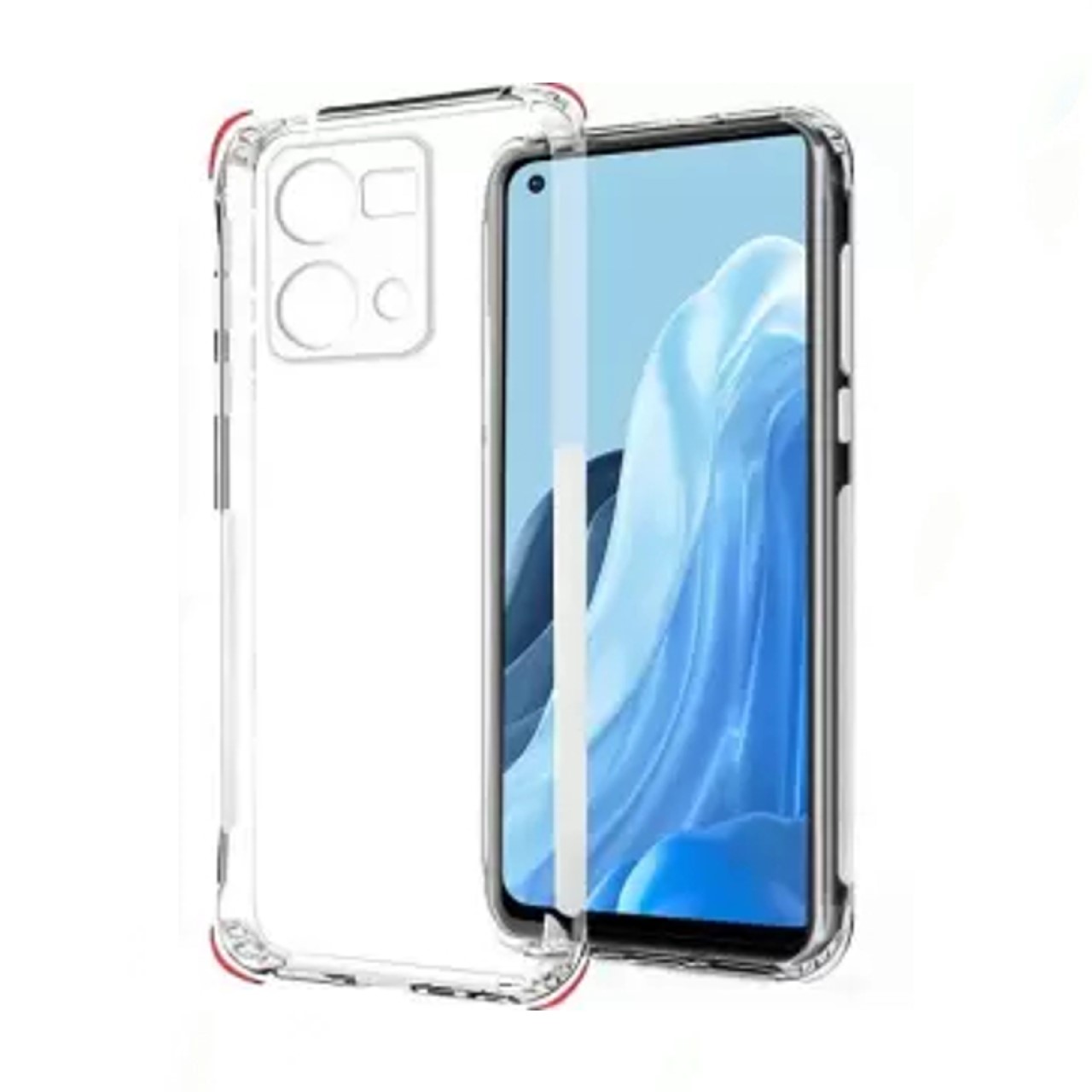 Ốp lưng cho Oppo Reno 2 3 4 5 6 7 8 F Z Pro 5G 4G trong suốt chống sốc bật led phát sáng