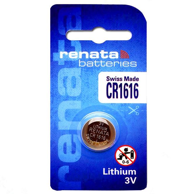 Pin nút Thụy Sỹ RENATA CR1616 3V Made in Swiss (Loại tốt - Giá 1 viên)