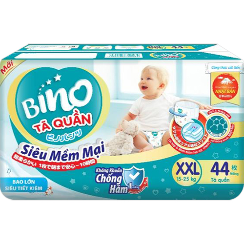 Tã quần Bino Kháng khuẩn Size XXL44 (15-25kg)