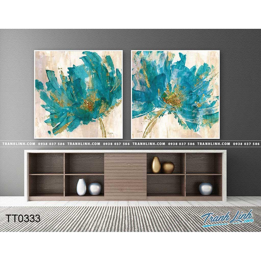 Bộ 2 tranh canvas trừu tượng