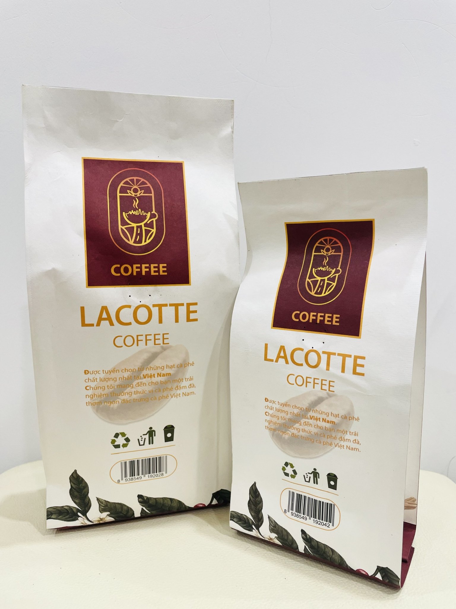 Cà phê 50%Culi và 50% Robuta rang xay dạng bột Lacotte Coffee LC001 Loại 250gr