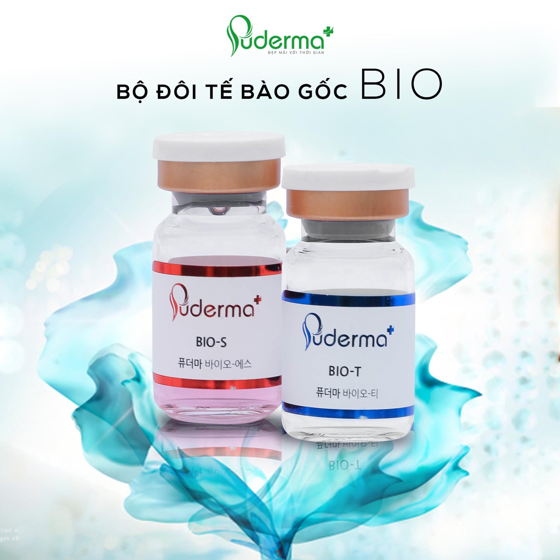 Tế Bào Gốc Đỏ PUDERMA BIO-S Đỏ, tiệt trùng 100%: mờ nám, tàn nhang, đồi mồi, vết thâm, tái tạo da... dùng để dưỡng tái tạo da hàng ngày hoặc trong các liệu trình Messo, Vi kim
