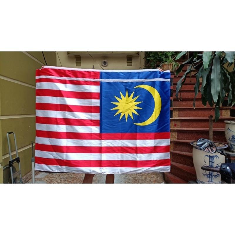 Cờ Malaysia 1x1,5m in 3D 2 lớp