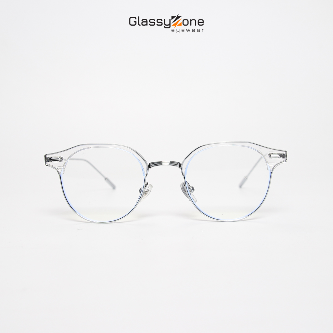 Gọng kính cận, Mắt kính giả cận kim loại Form tròn Unisex Nam Nữ Yuta - GlassyZone