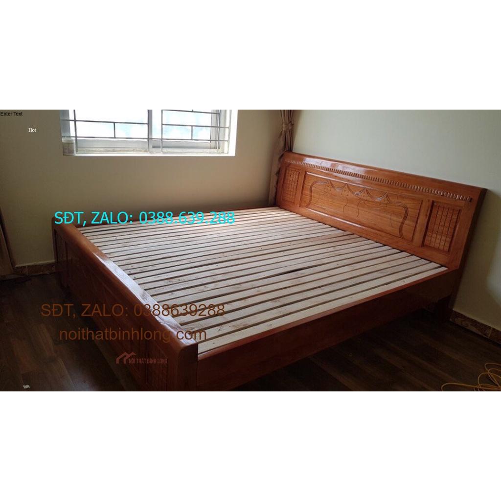 Giường ngủ gỗ xoan đào