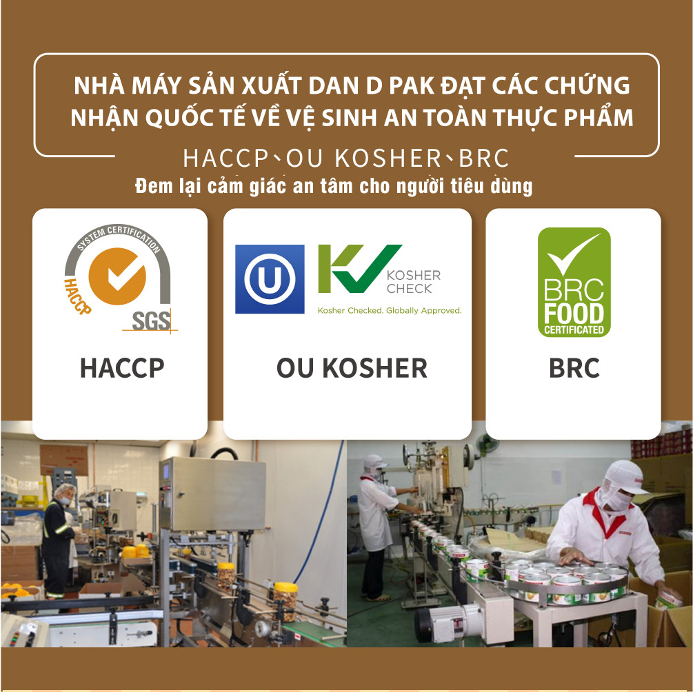 Hạt Điều Không Muối 1kg Dan D Pak