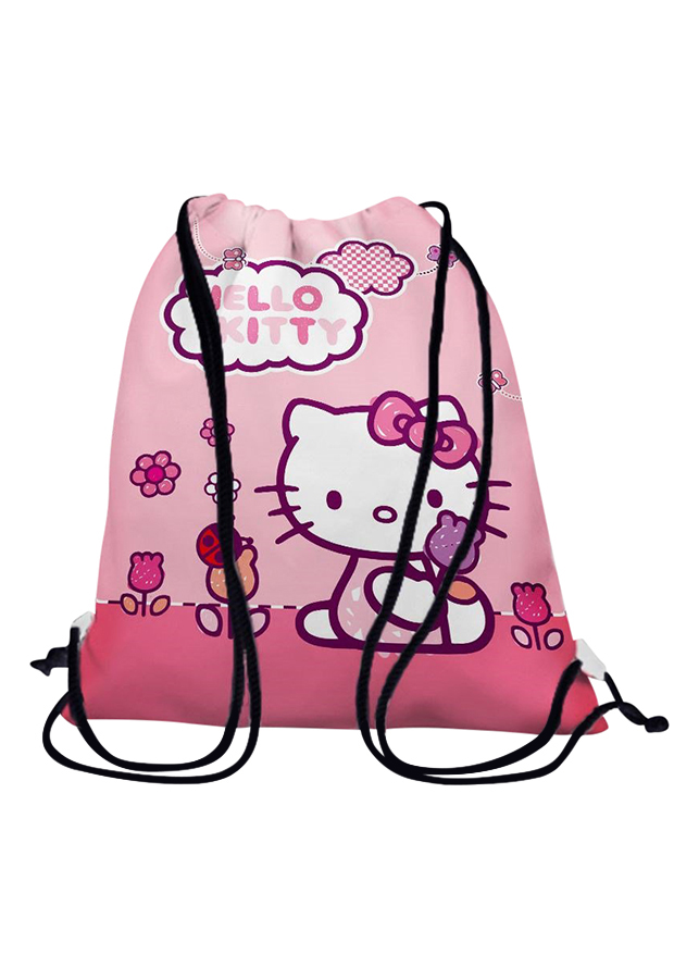 Túi rút Hello Kitty vườn hoa và bướm - BDCT021