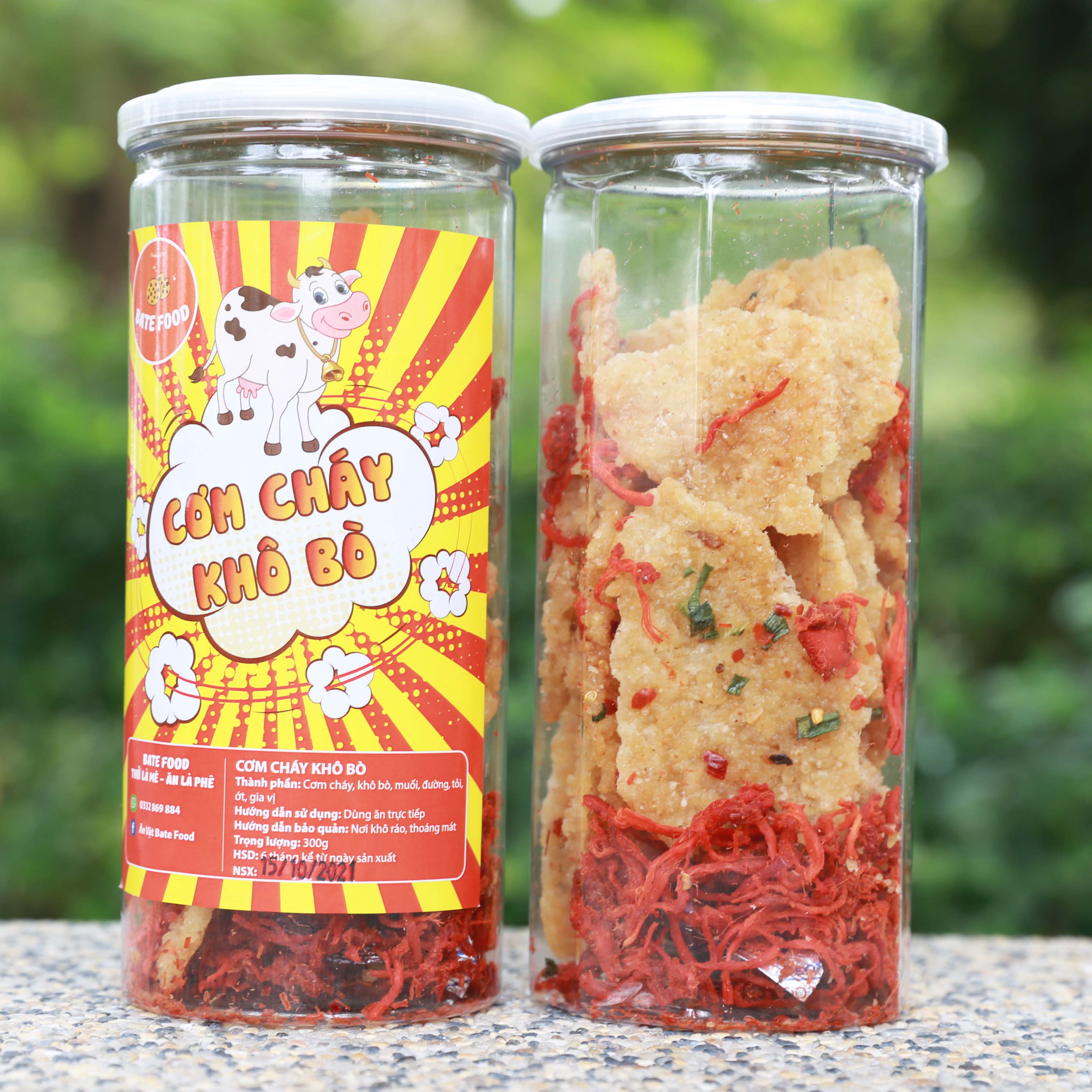 Cơm Cháy Lắc Khô Bò Hũ Pet 300g