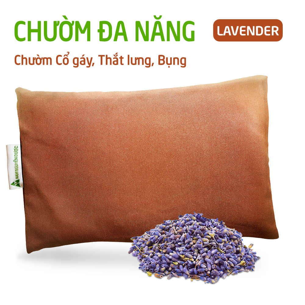 Gối chườm đa năng Lavender làm nóng bằng vi sóng (Không hộp) - Nam Nguyên Dược