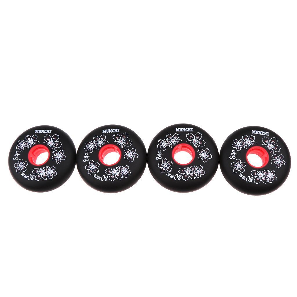 8 Pieces Inline Roller Hockey Fitness Skate Replacement Wheel 84A