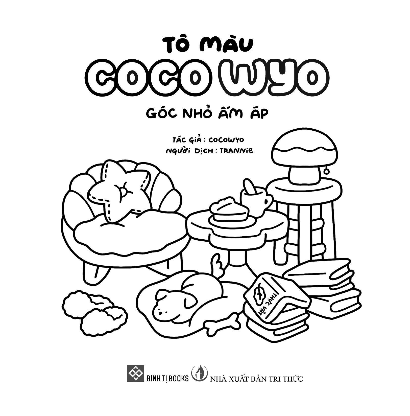 Sách - Tô Màu Coco Wyo - Góc Nhỏ Ấm Áp