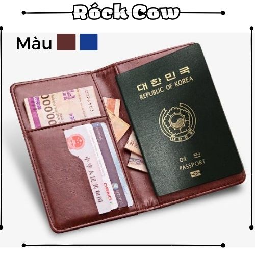 Ví đựng hộ chiếu ,ví đựng passport mới công nghệ RFID chống trộm đa năng nhiều ngăn PP4 - Rockcow