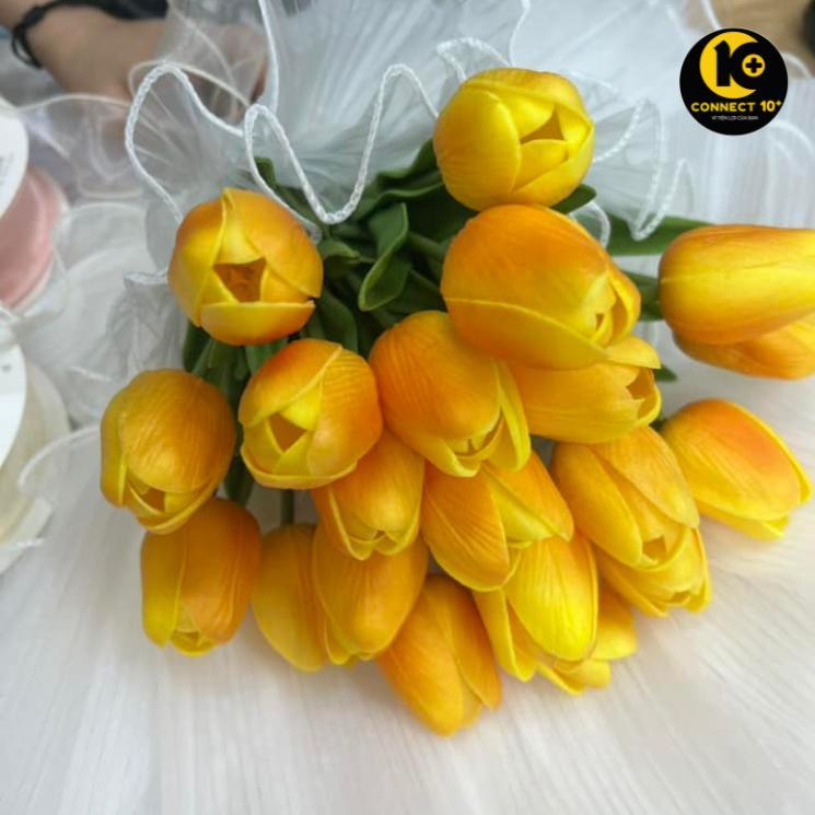 Hoa tuylip giả decor trang trí