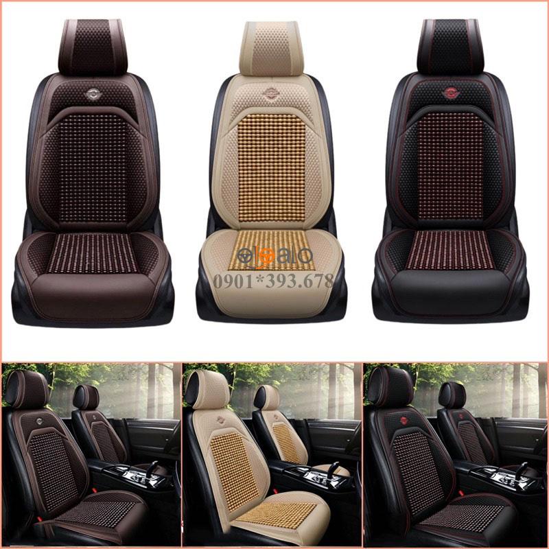 Áo trùm lót bọc ghế xe ô tô Honda Jazz da PU hạt gỗ tự nhiên CAO CẤP