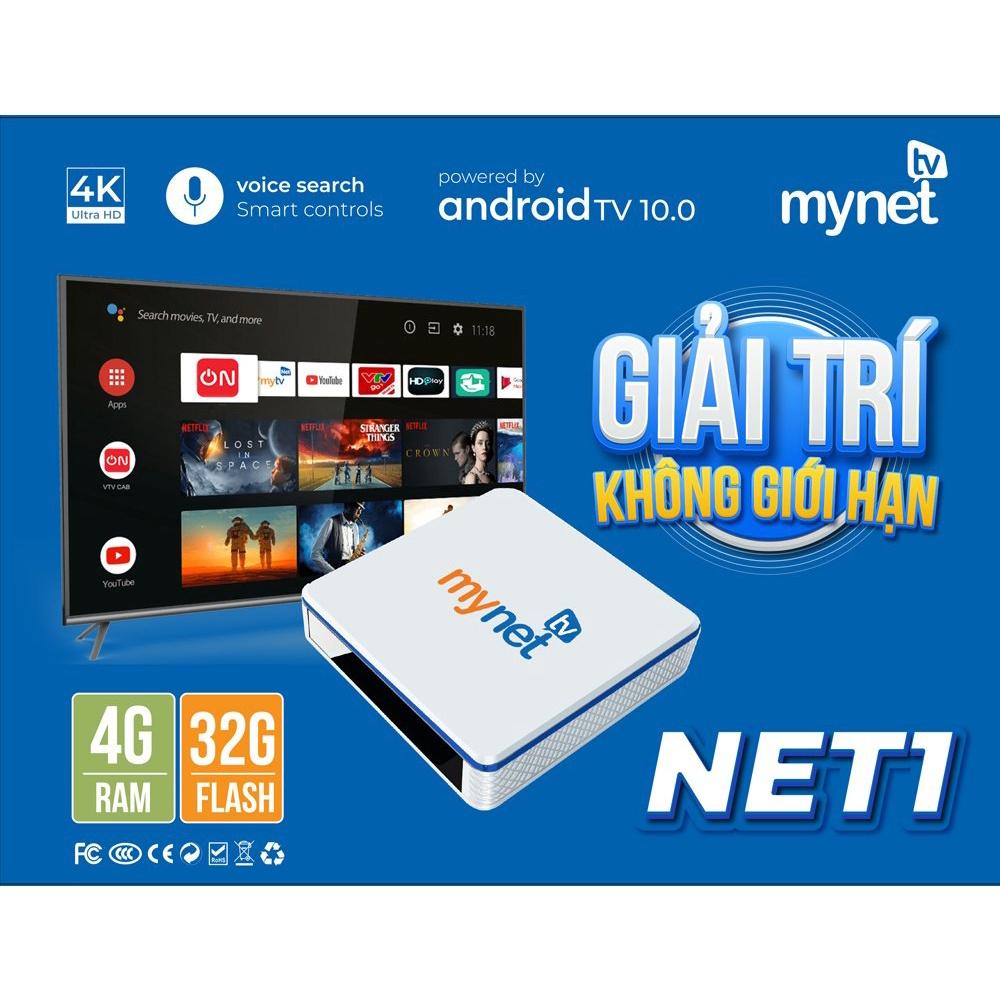 Android TVBOX Hỗ Trợ Điều Khiển Giọng Nói MYTV NET1 Ram 4G Rom 32G Hàng Chính Hãng