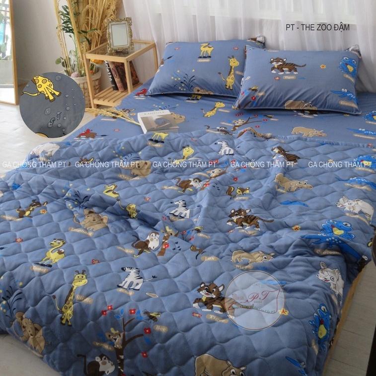 Ga chống thấm cho bé chính hãng PT, chất liệu cotton cao cấp, chống thấm nước tuyệt đối, bé tè lau là sạch