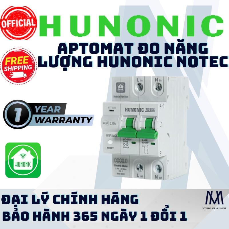 Aptomat Đo Năng Lượng Hunonic Notec Theo Dõi Lượng Điện Tiêu Thụ Điều Khiển Từ Xa Qua Wifi Hàng Việt Nam Chất Lượng Cao