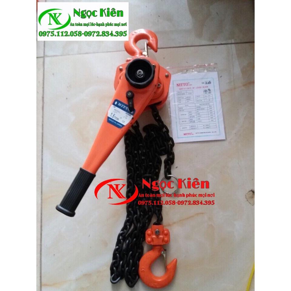 Pa lăng xích lắc tay 1ton x 1.5 mét
