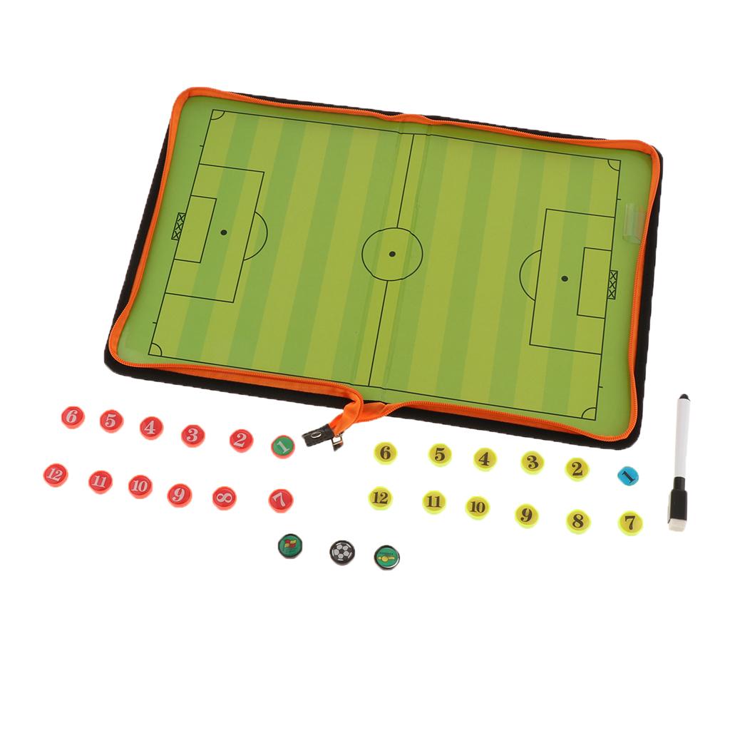 Basketball Football Soccer Clipboards Foldable Teaching Aids Coaches Leather Equipment