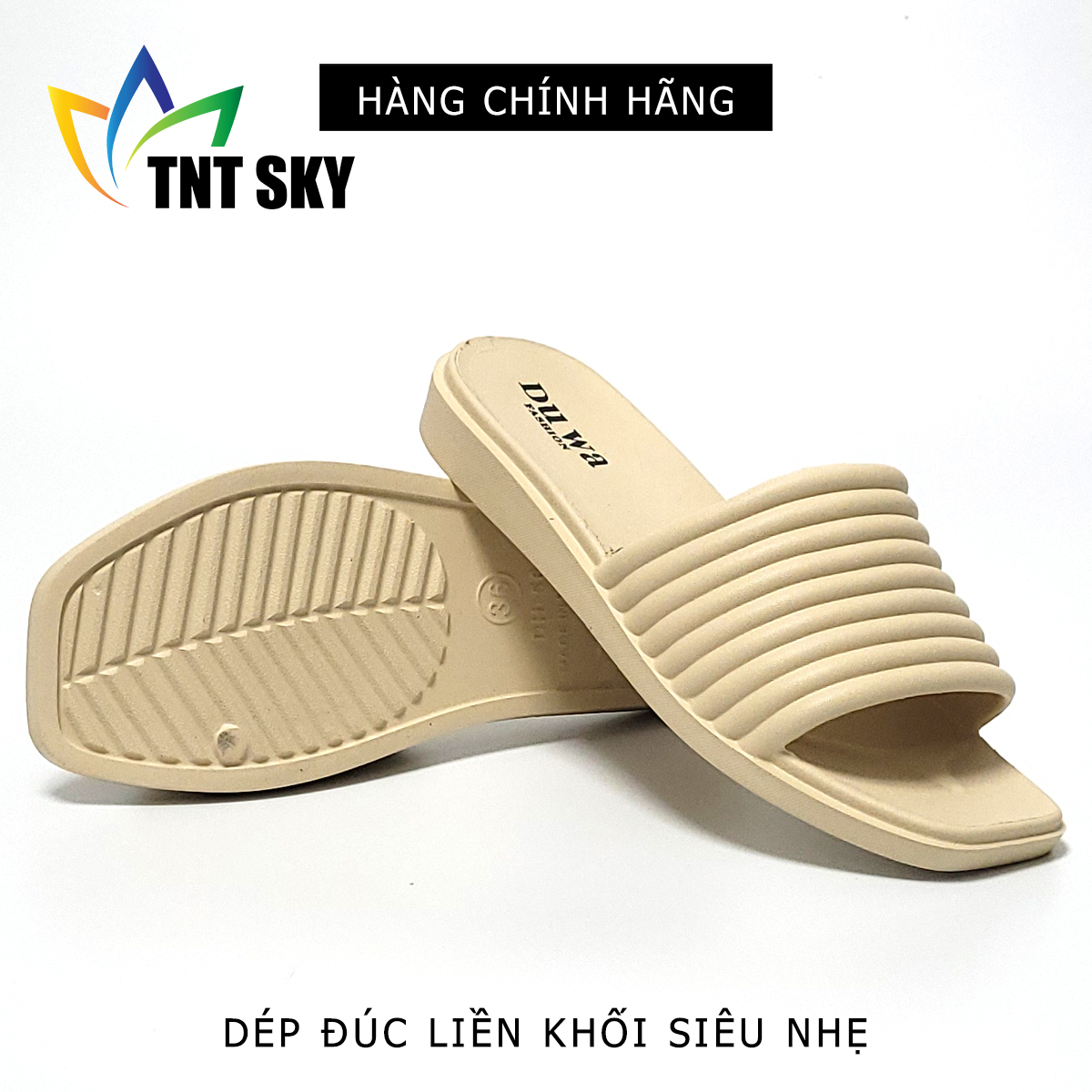 Dép Nữ Quai Ngang Đúc Liền Khối Siêu Nhẹ - Hàng Chính Hãng - TK561
